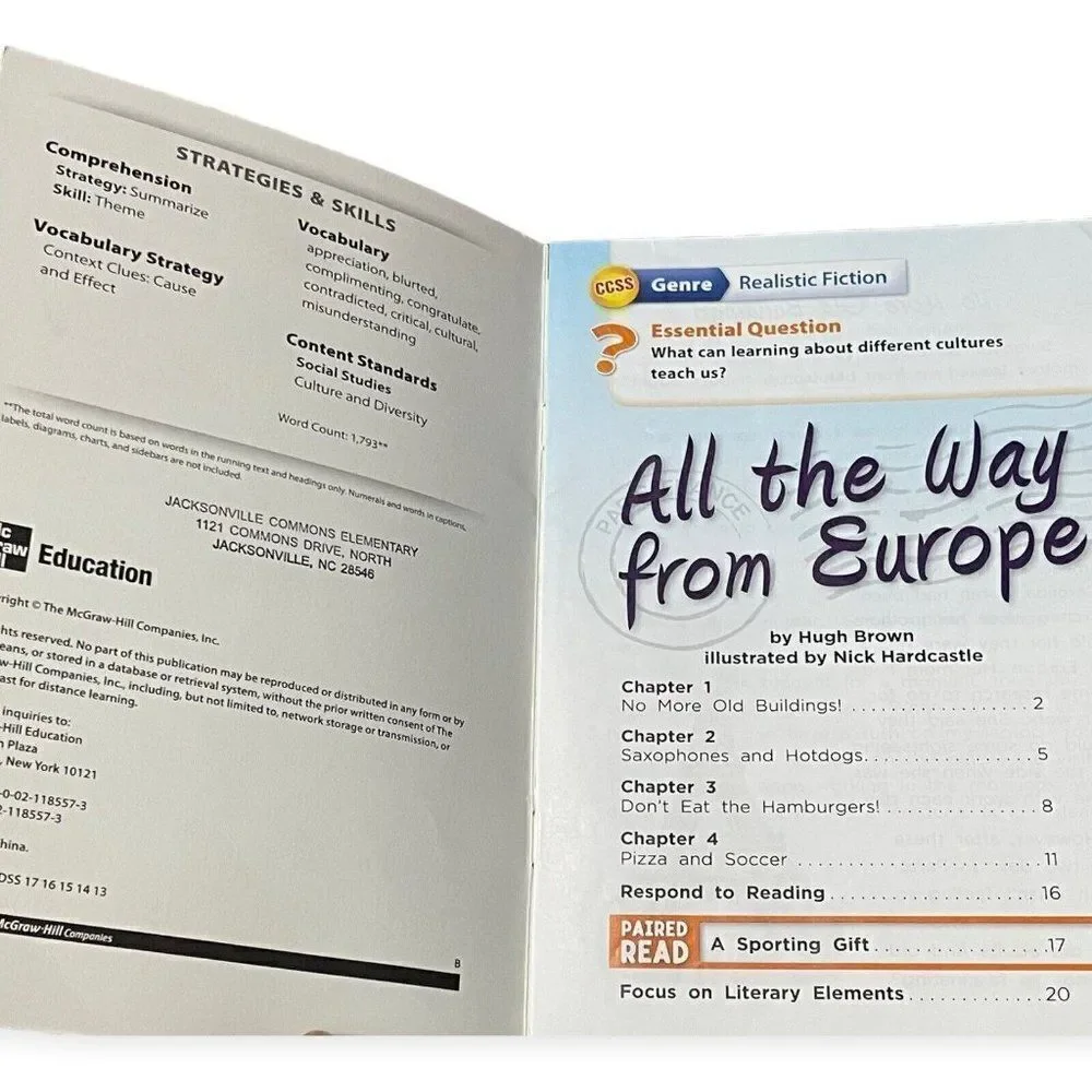 All The Way From Europe By Hugh Brown Children's Nonfiction Book Illustrated
